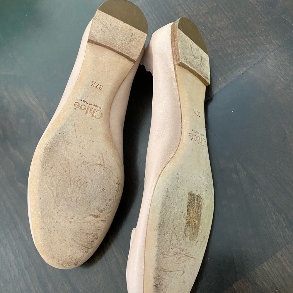 Chloe Lauren Scalloped Ballerina Flats - Picture 3 of 5